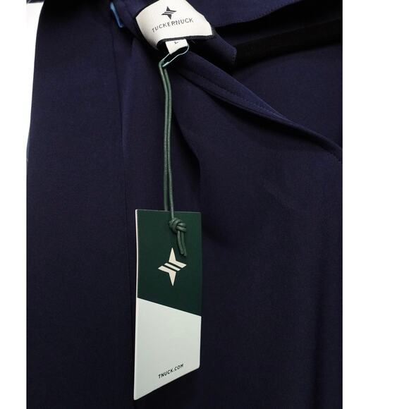 Tuckernuck Daphne Dress Navy Mod Collar Size Large *Read* NWT - Picture 10 of 13